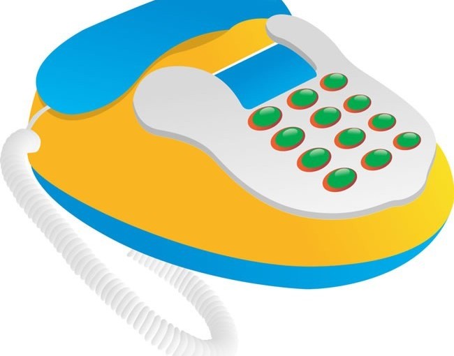 Telephone design 1 vector