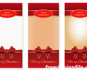 Three holiday vector christmas background material