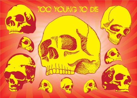 Too Young To Die vector material
