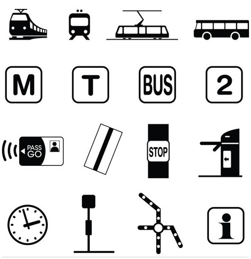 Transport Symbols Art vector
