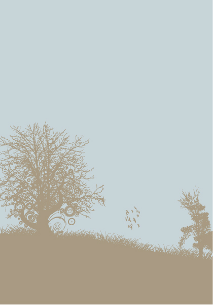 Trees background 11 vector
