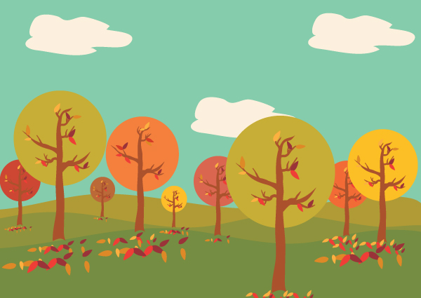 Trees background 15 vector