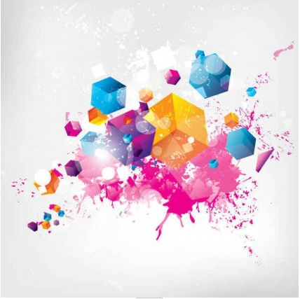 Trend color background vector graphics