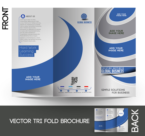 Tri Fold brochure cover 1 vector graphic