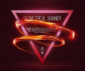 Triangle with dark red background vector 01