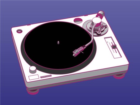 Turntable Graphics vector