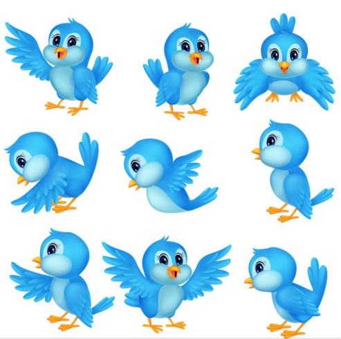 Twitter Icons free vectors