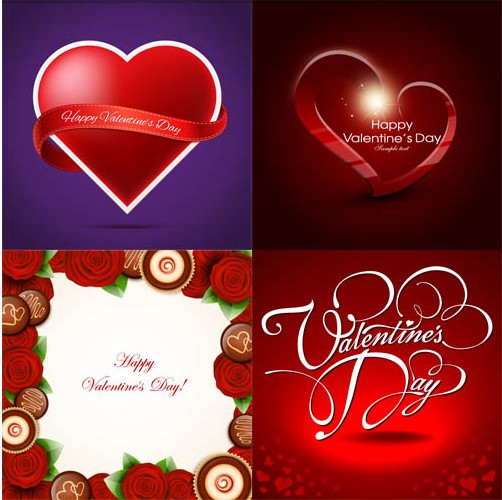 Valentine Backgrounds 2 vectors graphics