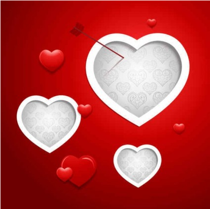Valentine Red Background vector graphics