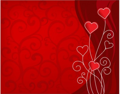 Valentine background vector graphics