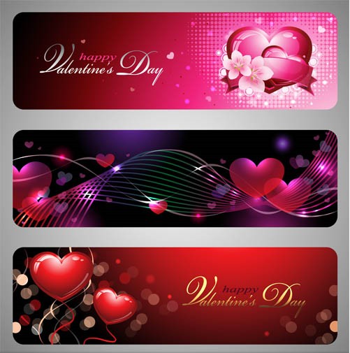Valentines Banners vector