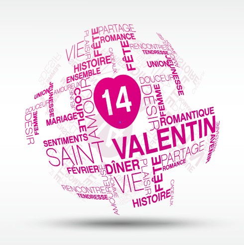 Valentines Inscription design 1 vector