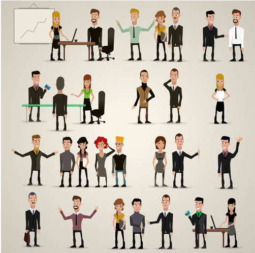Various Business People 2 vector graphics