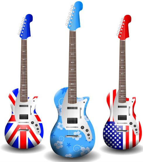 Various Guitars vectors graphics