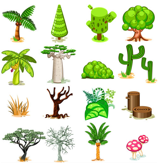 Various Trees vector
