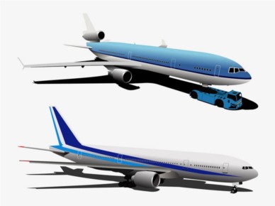 Airplanes vector graphics