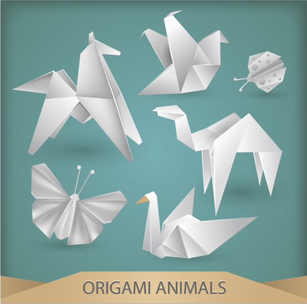 Origami Animals 2 creative vectors