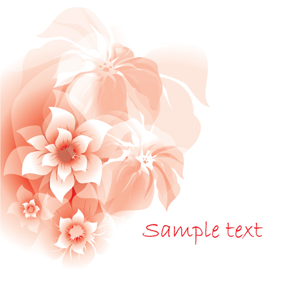 pink flower background 3 vector