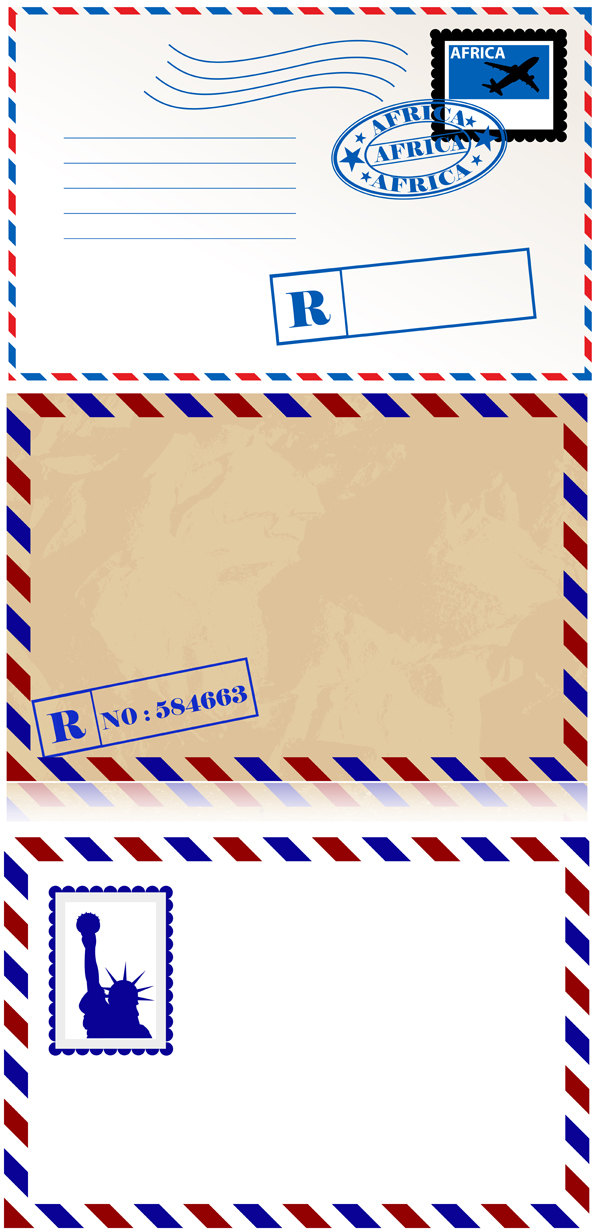 Vintage Envelopes free 1 vector
