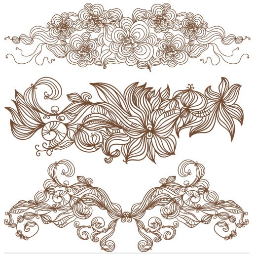 Vintage Floral Ornaments vectors