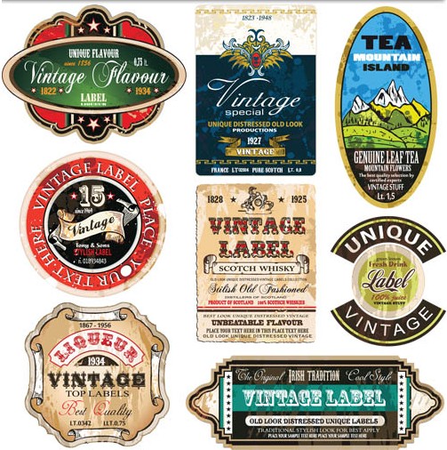 Vintage Labels vector