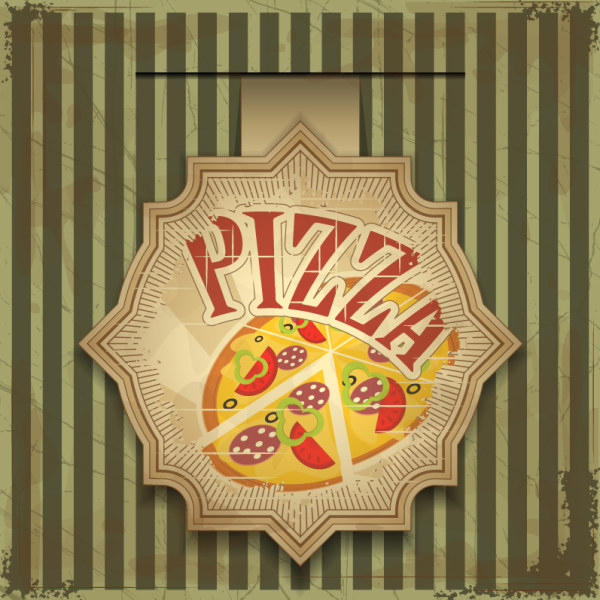 Vintage Pizzdesign 1 vector