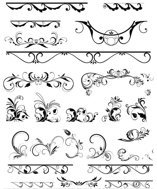 Vintage Style Elements 3 vector free download