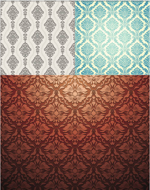 Vintage Style Patterns 34 vector