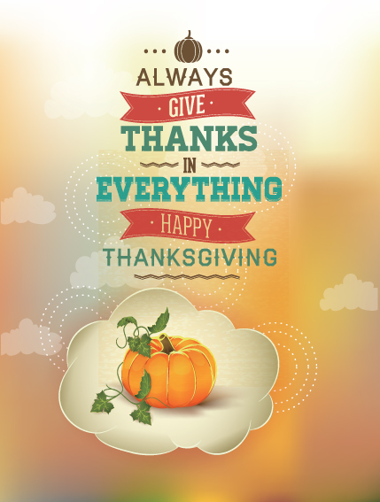 Vintage Thanksgiving Poster 1 vector