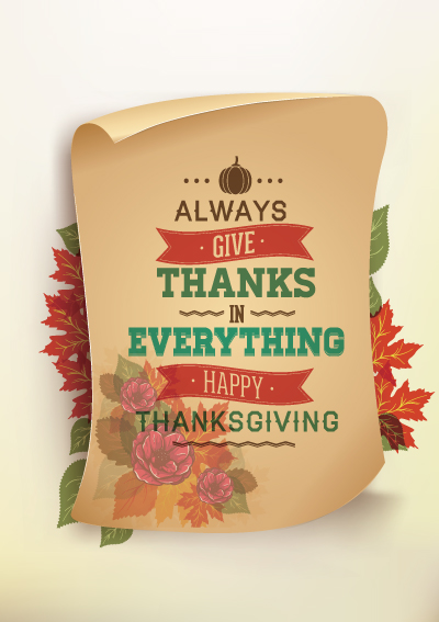 Vintage Thanksgiving Poster 2 vector