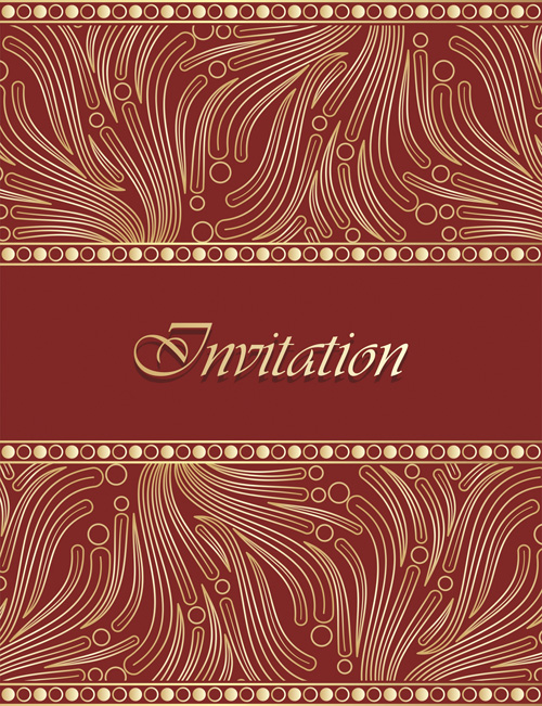 Vintage invitation background vector