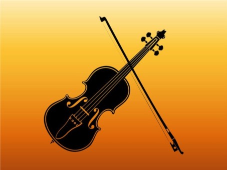 Violin Silhouette vectors graphics