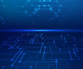 Virtual technology line background vector 01