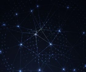 Virtual technology line background vector 04