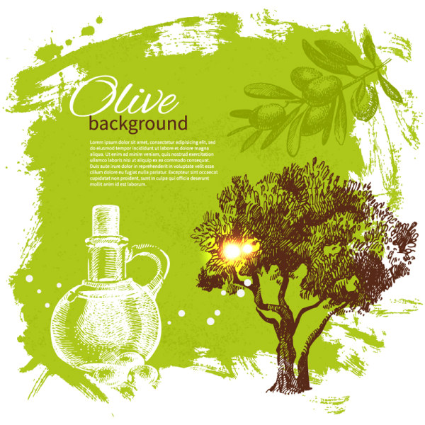 Vivid Olives 3 vector material