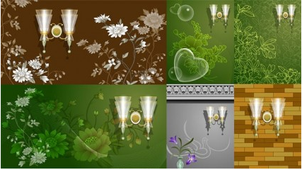 Wall pattern vector graphics