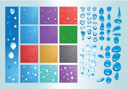 Water Drops vector