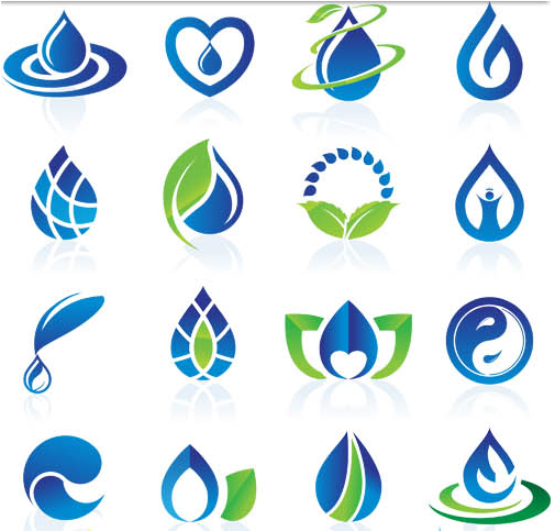 Water Logotypes design vectors