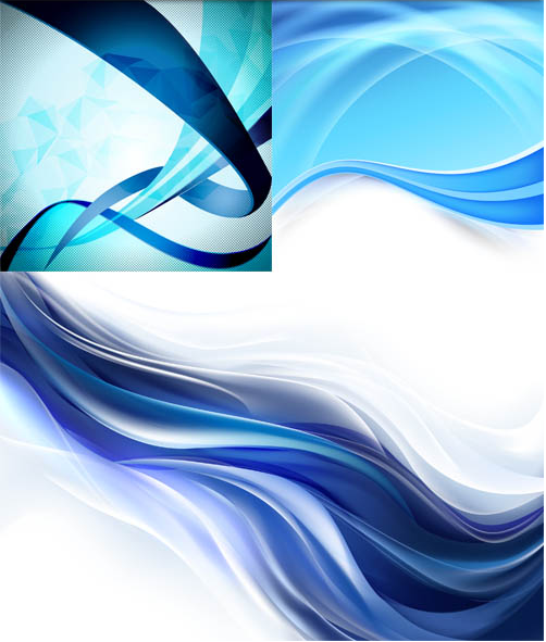 Waves Blue Backgrounds Illustration vector