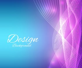 Wavy abstract with colored backgrounds vector