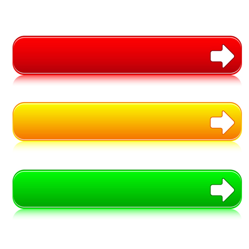 Web Colored Buttons vector