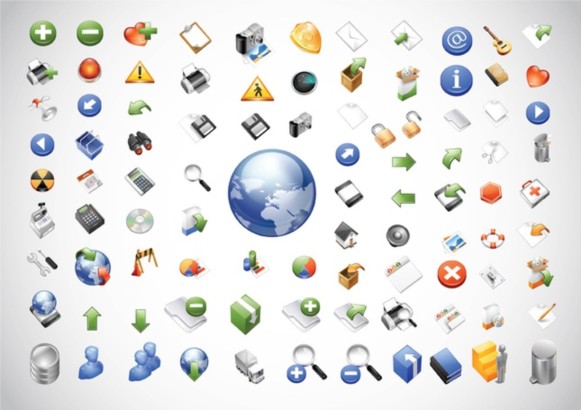 Web Icons Pack creative vector