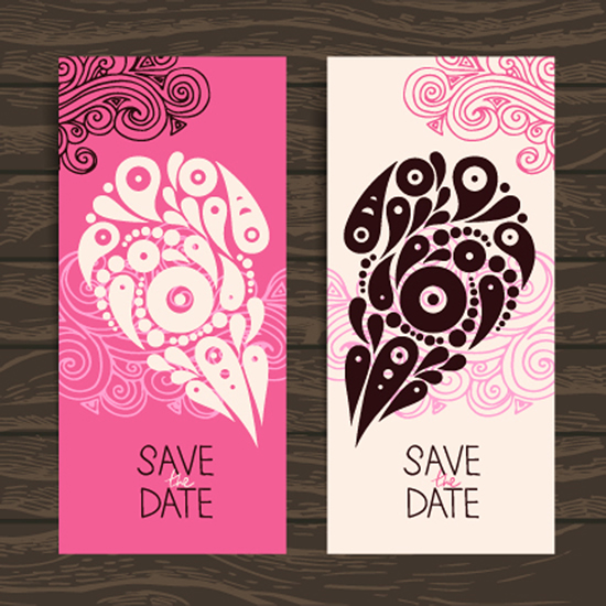 Download Wedding Invitation banner 4 design vector free download