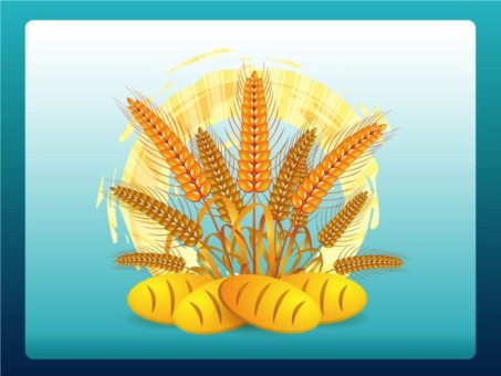 Wheat Logo shiny vector