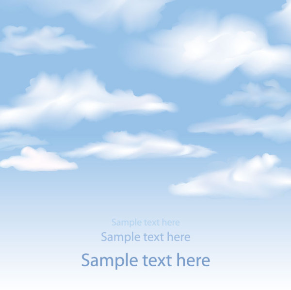 White Cloud background vector
