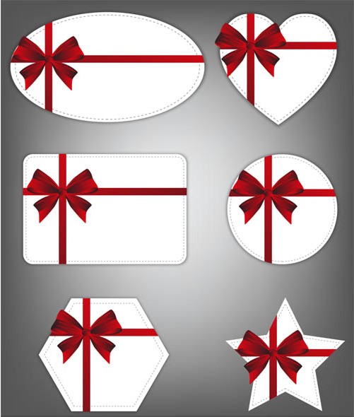 White Holidays Cards Art creative vector