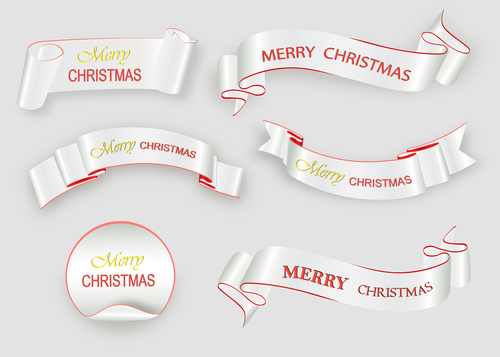 White christmas ribbon Vectors & Illustrations for Free Download