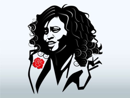 Whitney Houston Portrait vector