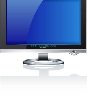 Widescreen LCD design vectors graphics