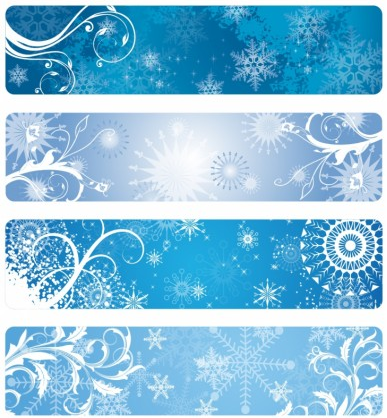 Winter Banners vector